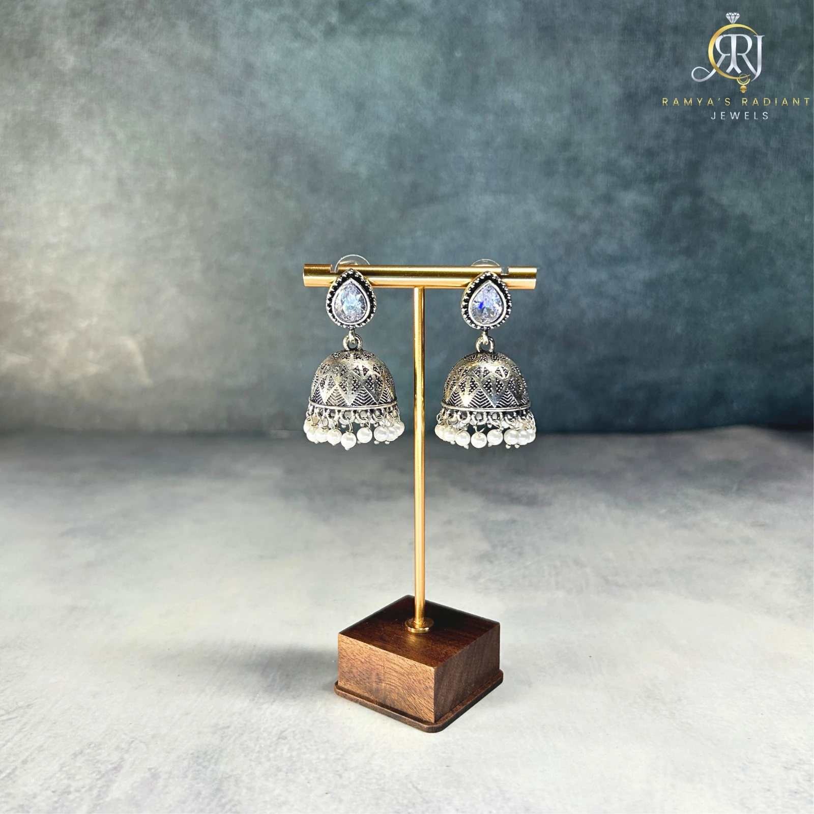Festive Pearl Drop Earrings view