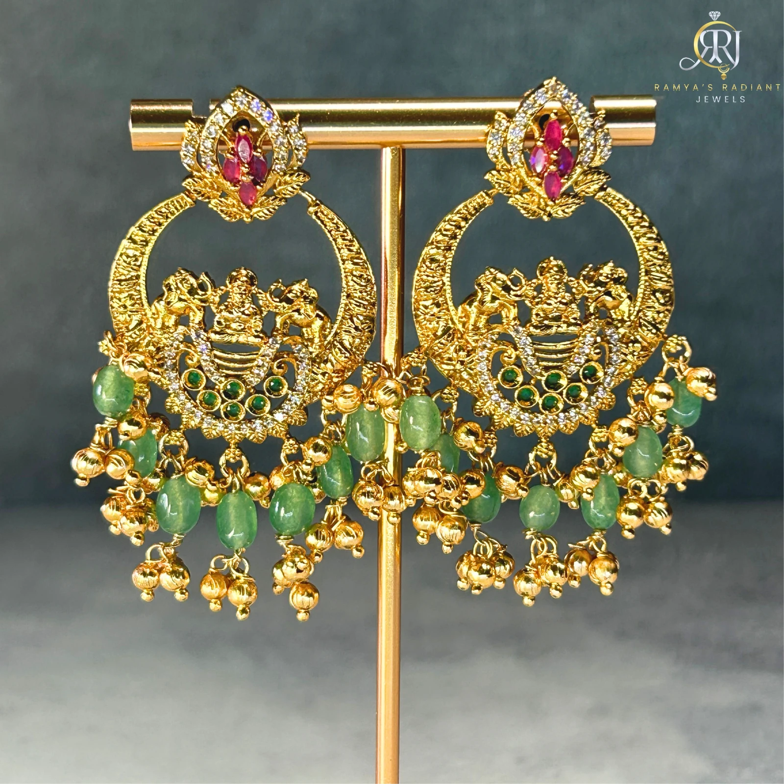 Ethnic Stone Earrings view 2