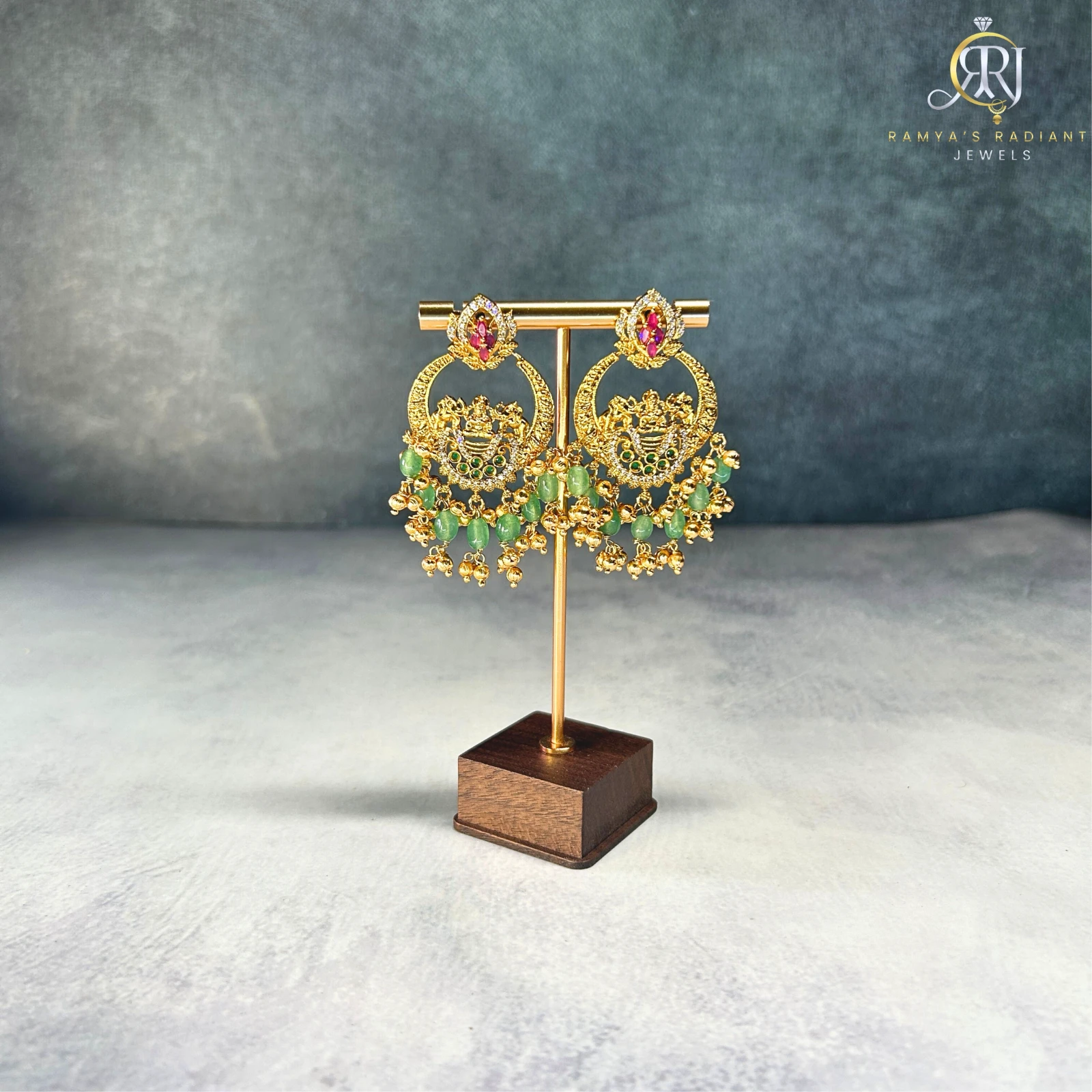 Ethnic Stone Earrings view 3