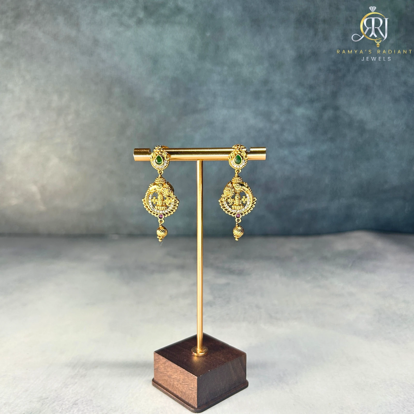 Venkateshwara Temple Earrings view