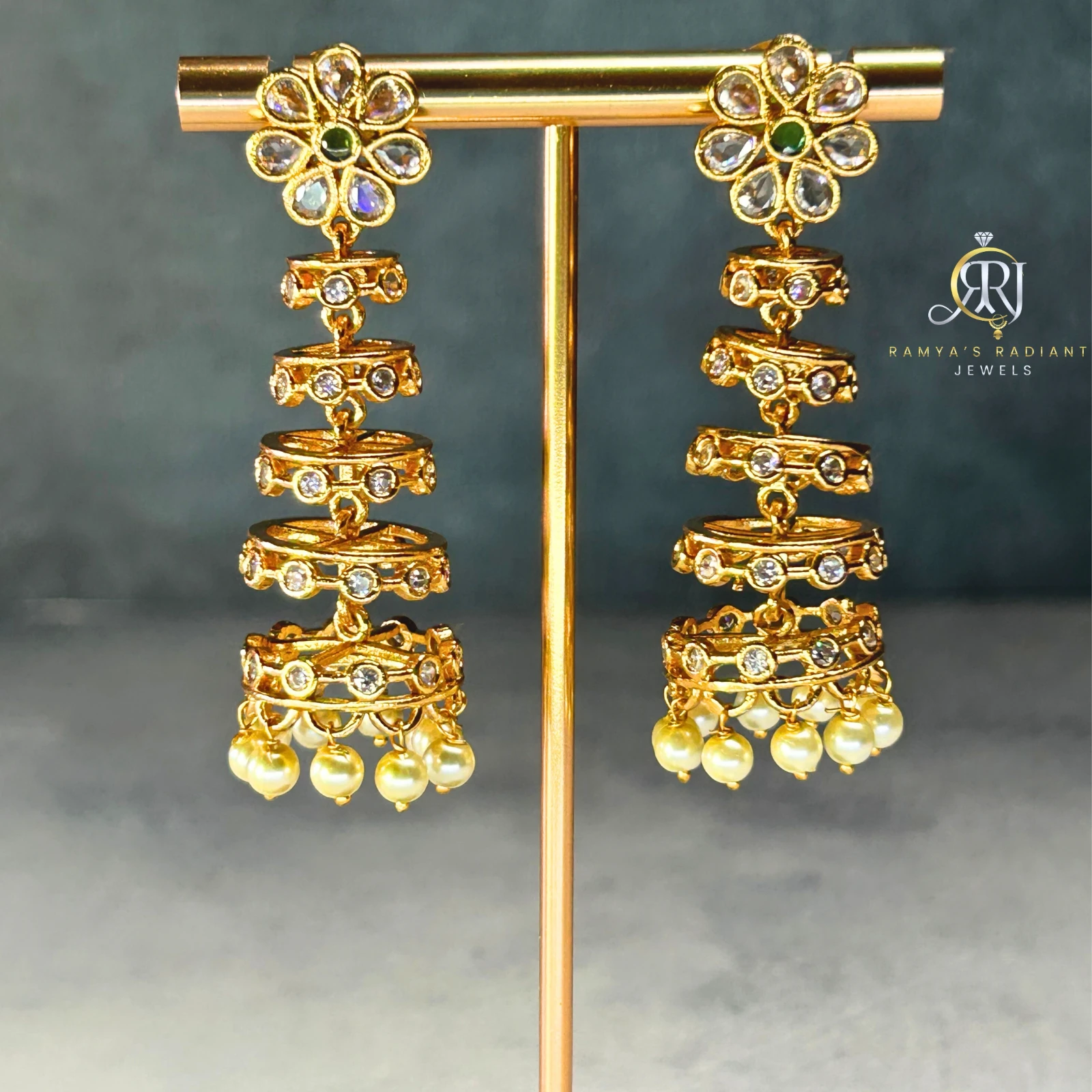 Designer Party Earrings thumbnail 2
