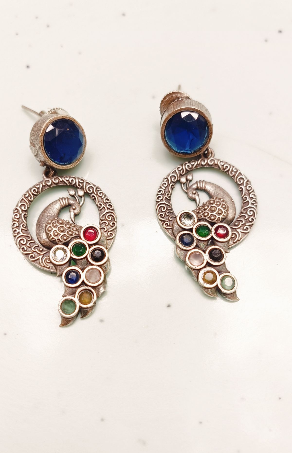 pure oxidised Earrings view