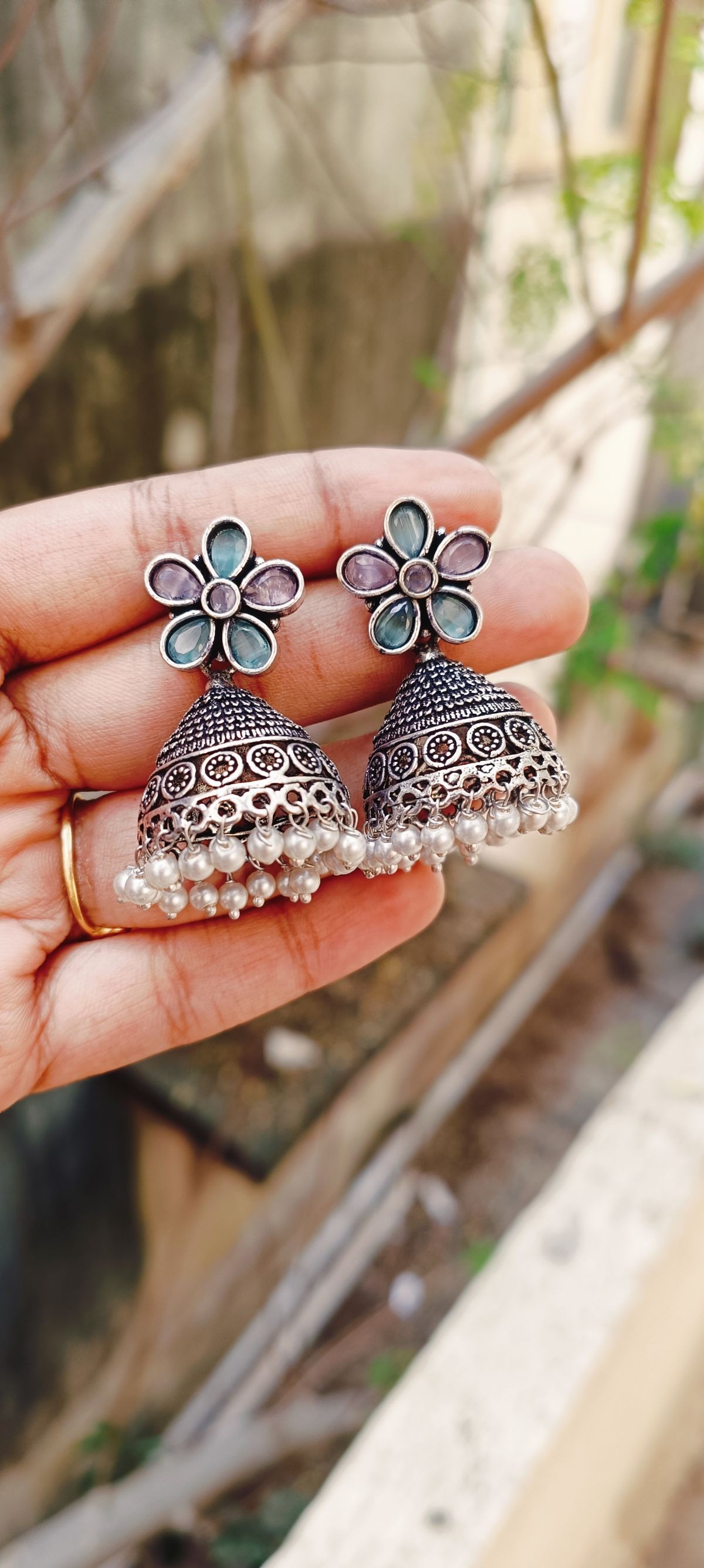 Oxidised jhumka 2