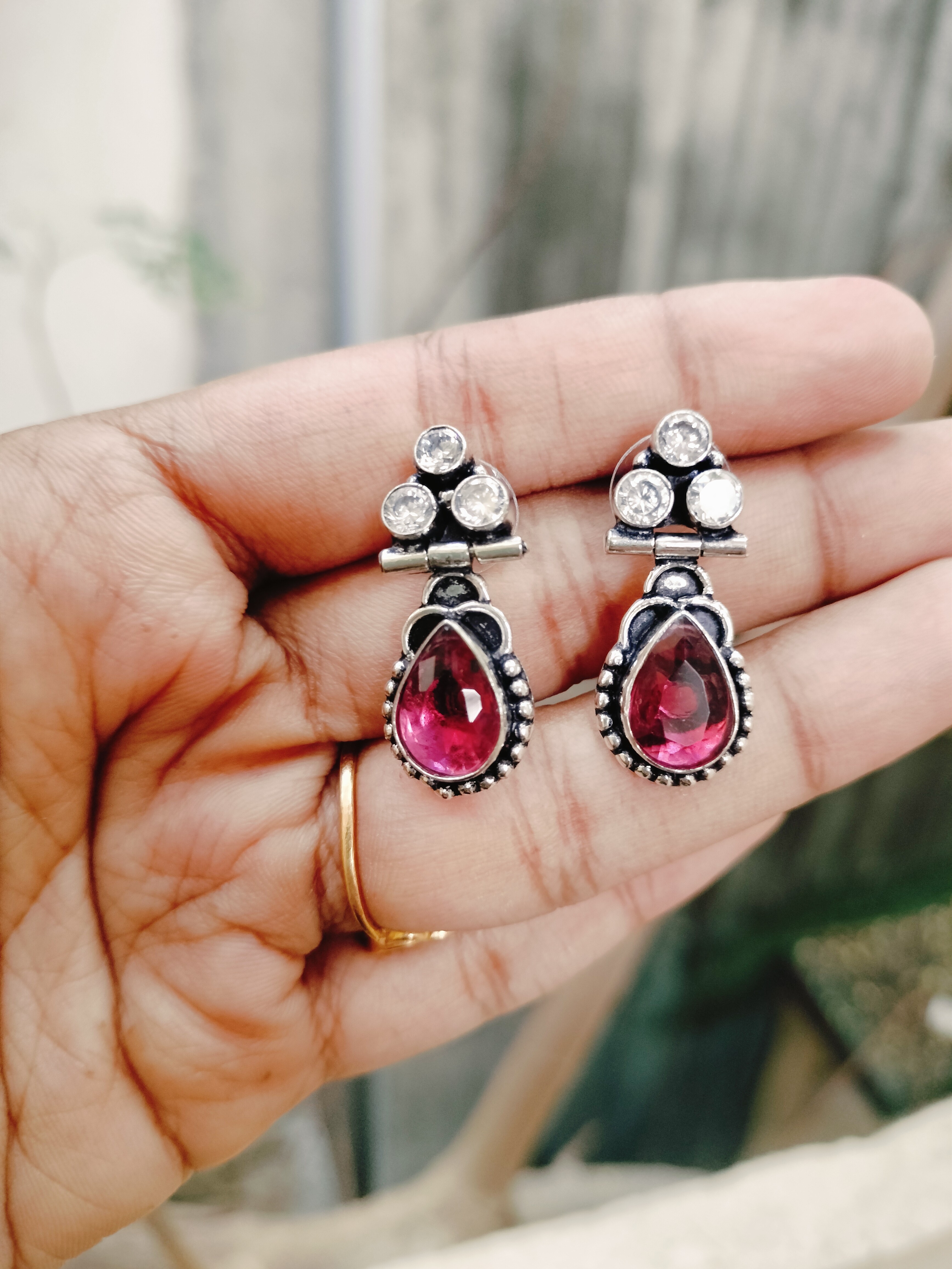 Premium monalisa stone Earrings