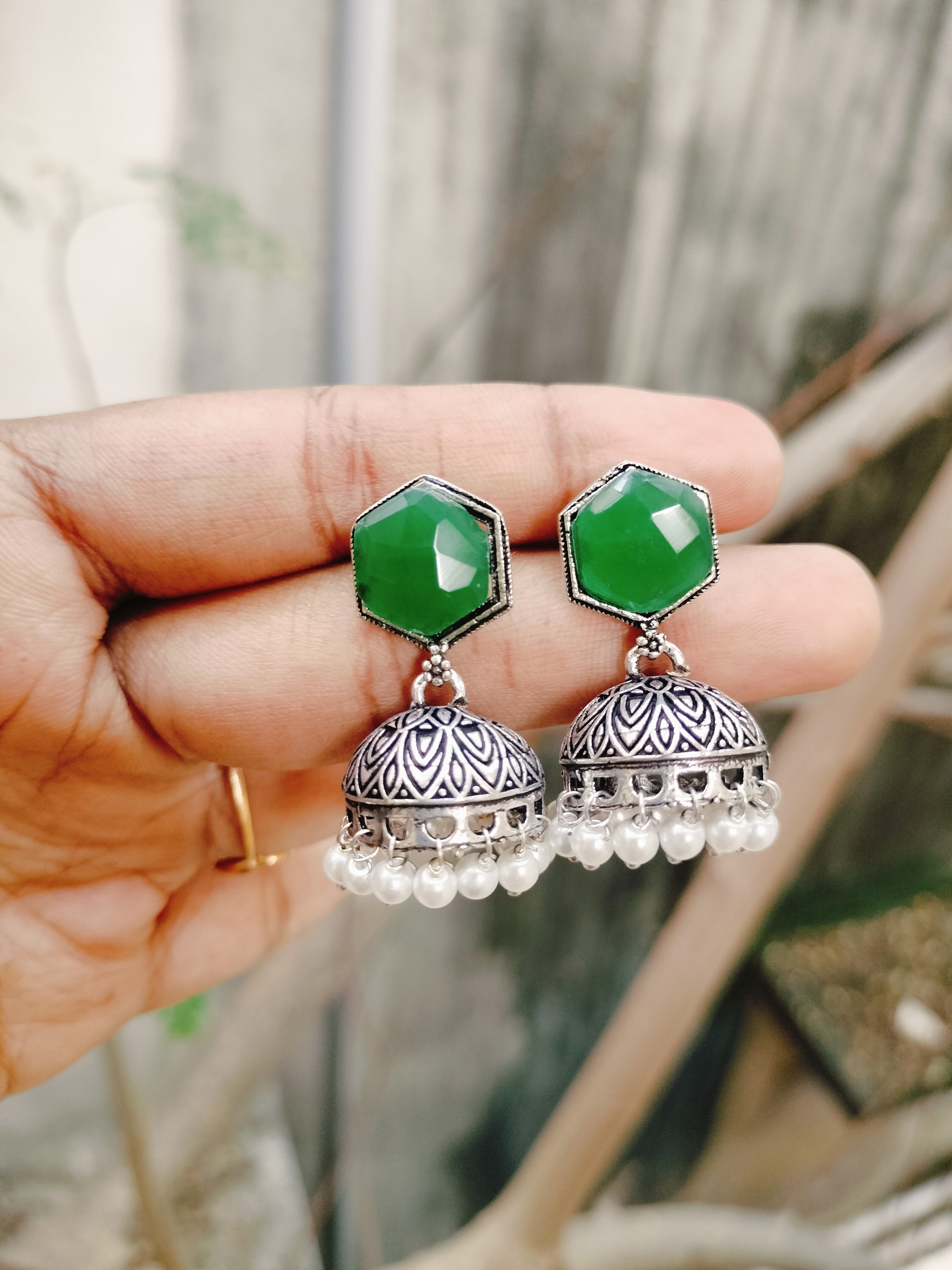 Silver Replica Jhumka