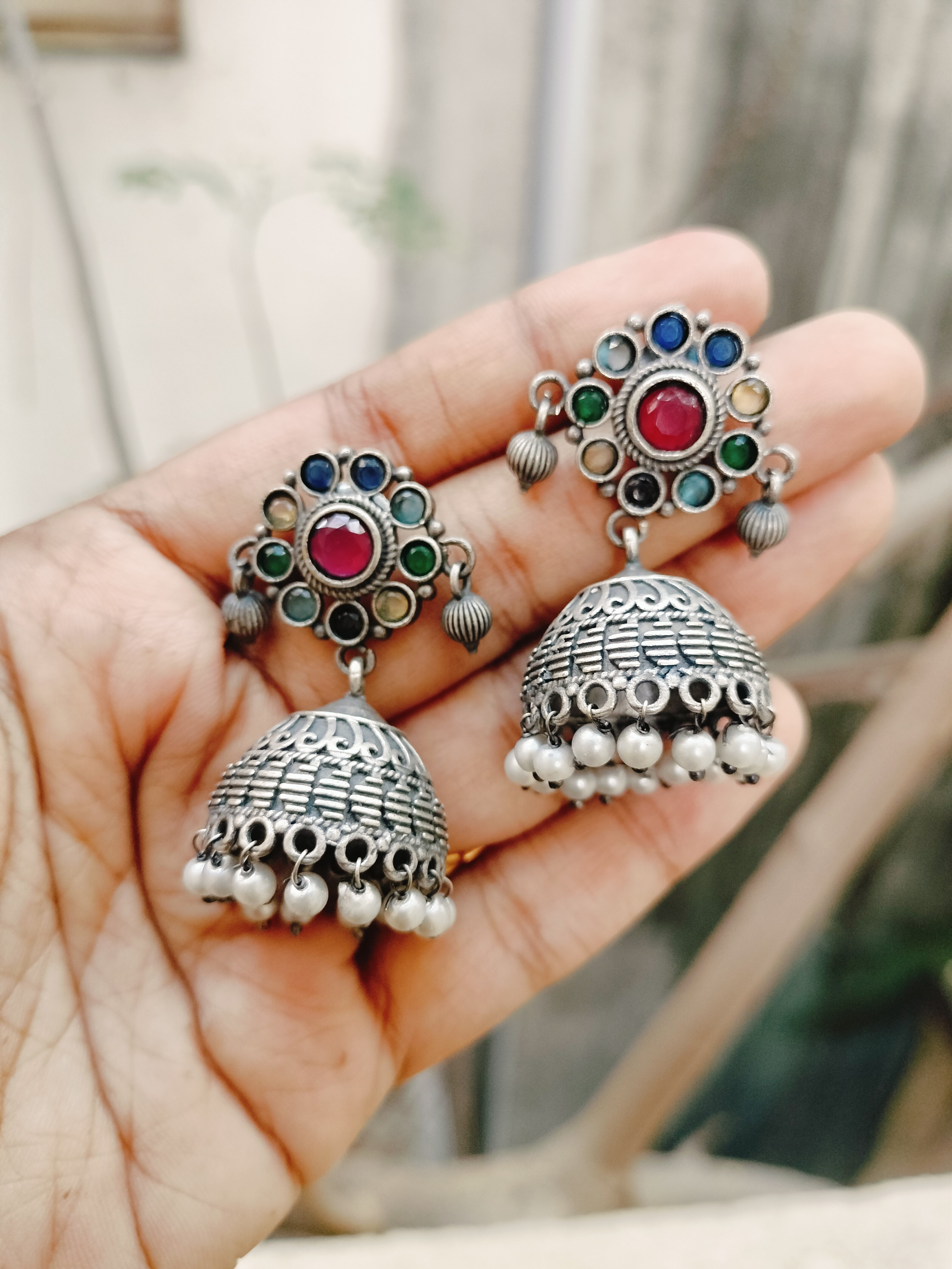 Silver Replica Earrings view