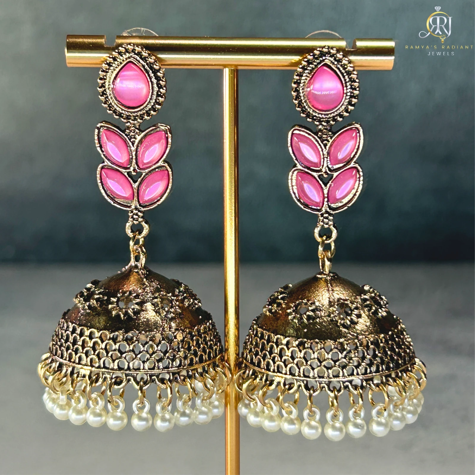Antique Floral Earrings view 2
