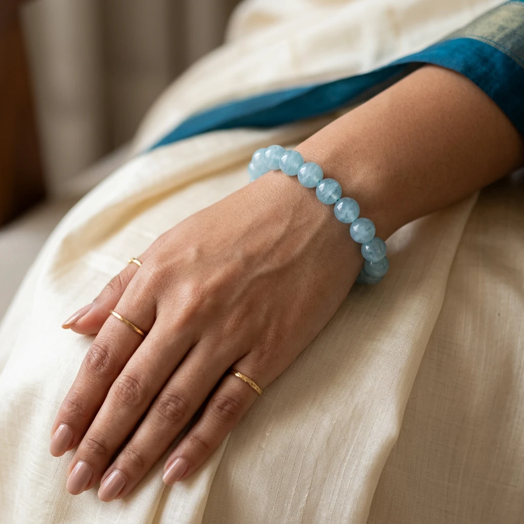 Aquamarine Bracelet view 2